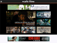 Tablet Screenshot of cafecomfilme.com.br